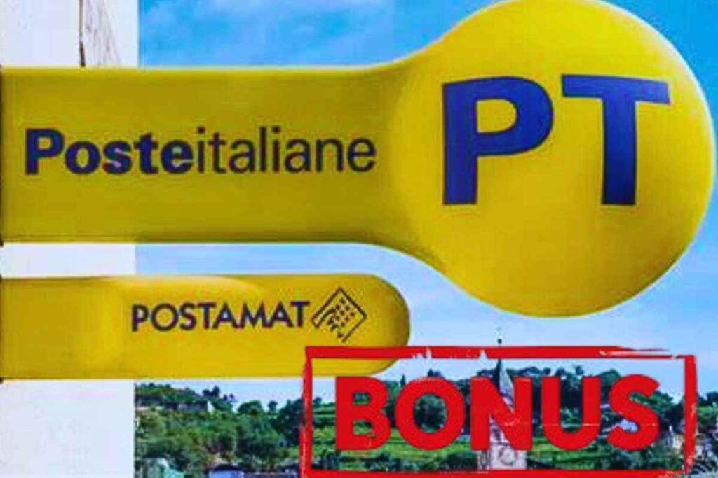 bonus di poste italiane