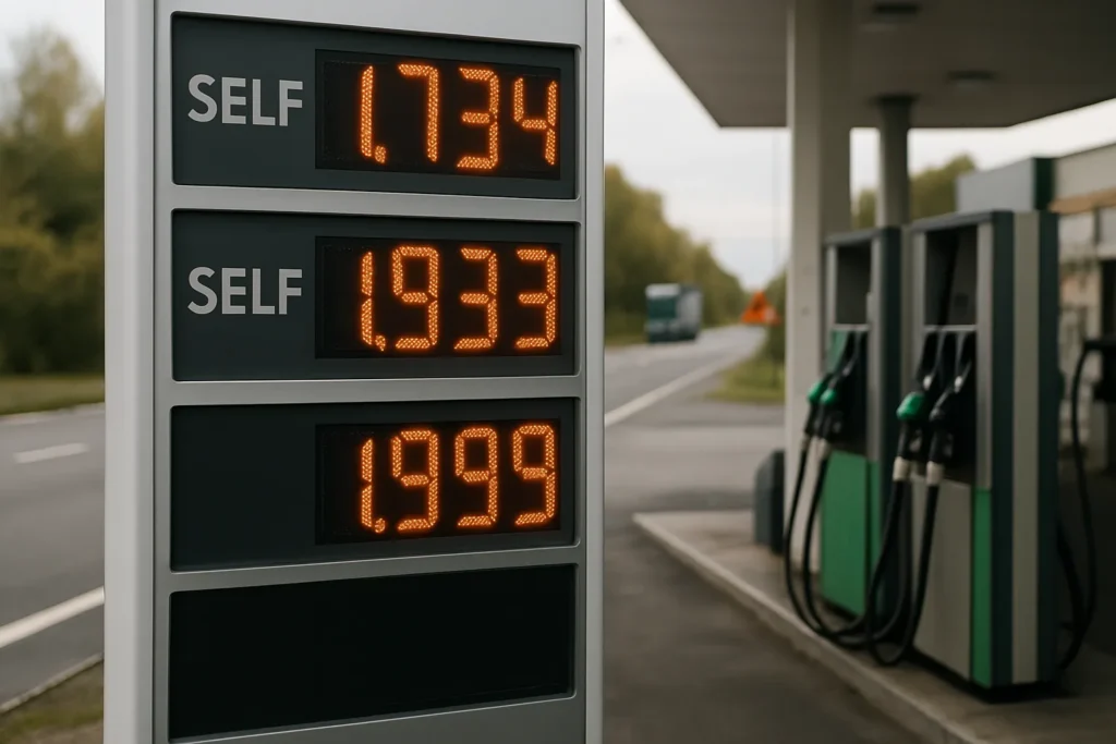 Benzina e gasolio: il prezzo self scende a 2,040 euro, ma il gasolio sale a 2,261 — la situazione a ottobre 2026