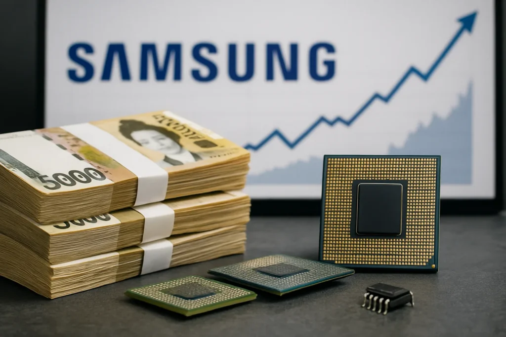 Samsung stima utile operativo record: 80 miliardi nel Q3 2026, boom dell'IA trainante