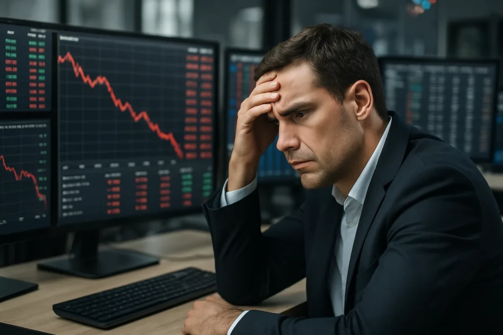 Borsa italiana in rosso: Milano crolla del 2,2%, spread a 118 punti e banche sotto pressione
