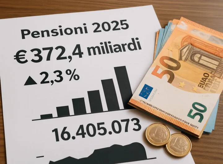 Inps, la spesa per le pensioni sale a 372,4 miliardi nel 2025: +2,3% e 16,4 milioni di pensionati