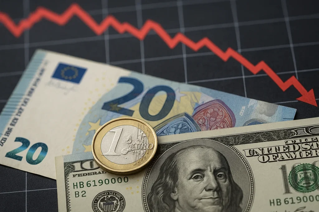 Euro ai minimi da 17 mesi: tocca 1,1161 dollari, crisi francese e elezioni spagnole pesano sulla moneta
