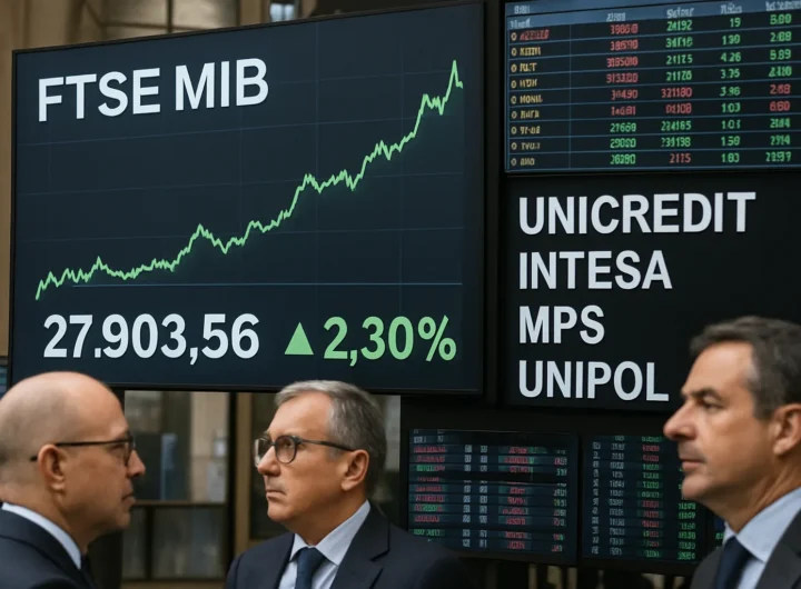 Borsa italiana 6 ottobre 2026: Milano +1%, Technoprobe scatta, banche positive