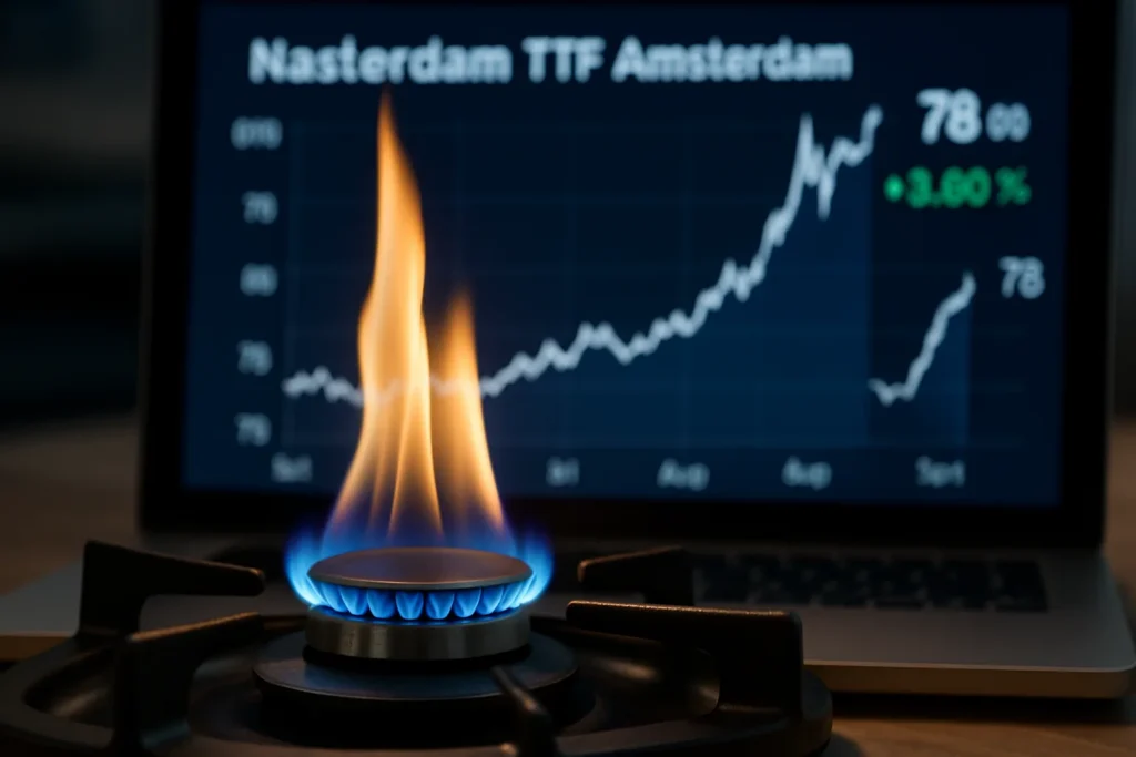 Gas naturale sotto i 78 euro: il Ttf ad Amsterdam scende, calo sui costi energetici